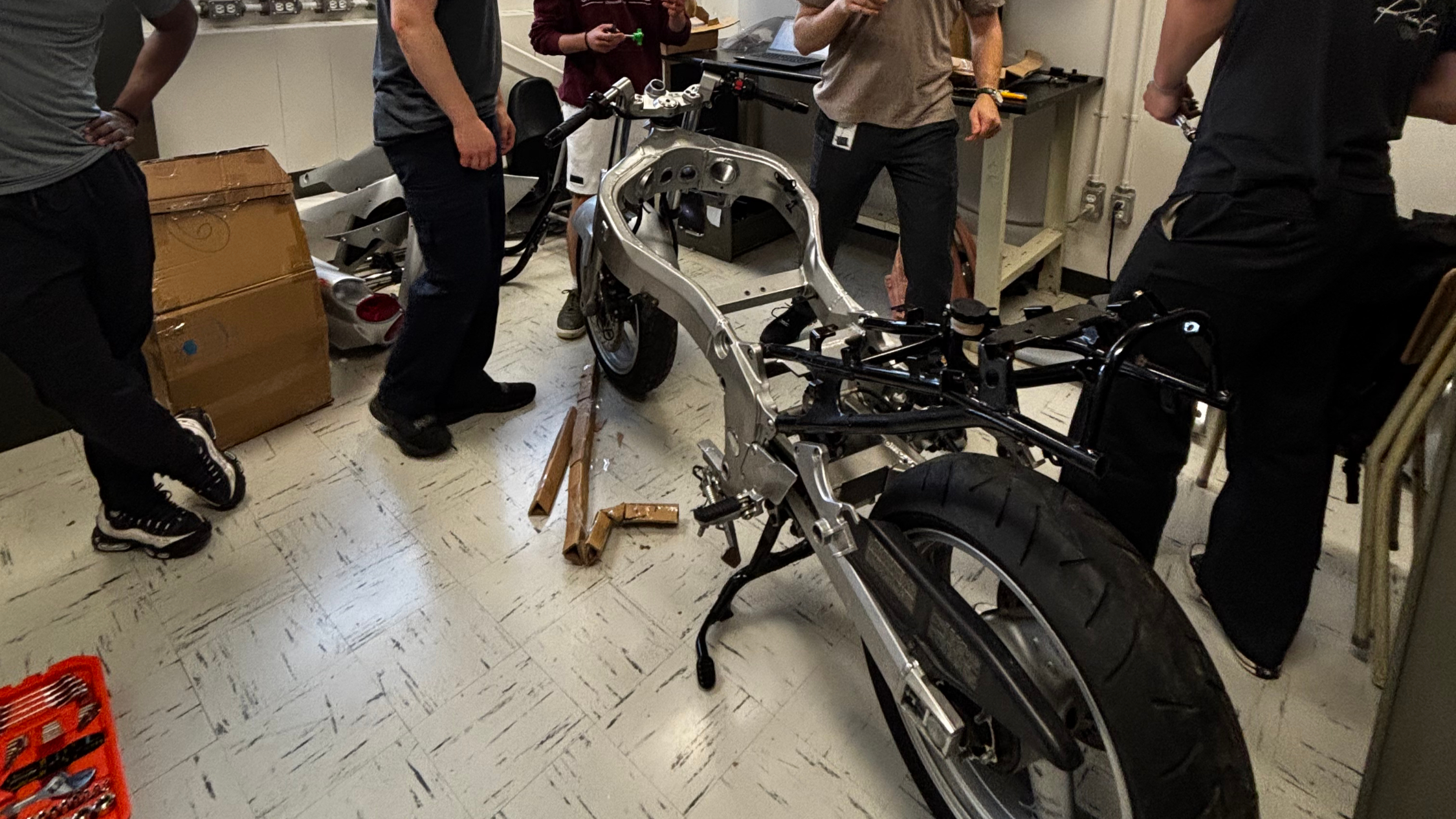 Photo du frame de la moto